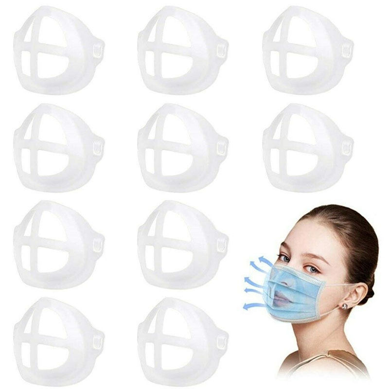 (Hàng Mới Về) Set 5 / 10 Giá Đỡ Khẩu Trang 3d Thoáng Khí Tiện Dụng