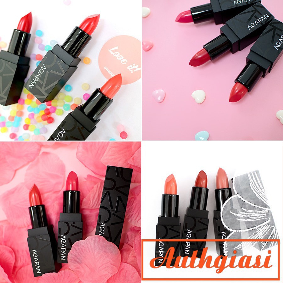 🌸 Dothiengiang 🌸  Son thỏi lì Agapan Pit A Pat Matte Lipstick mịn môi, lên màu tuyệt đẹp đủ màu 01-13 [Có Bill]