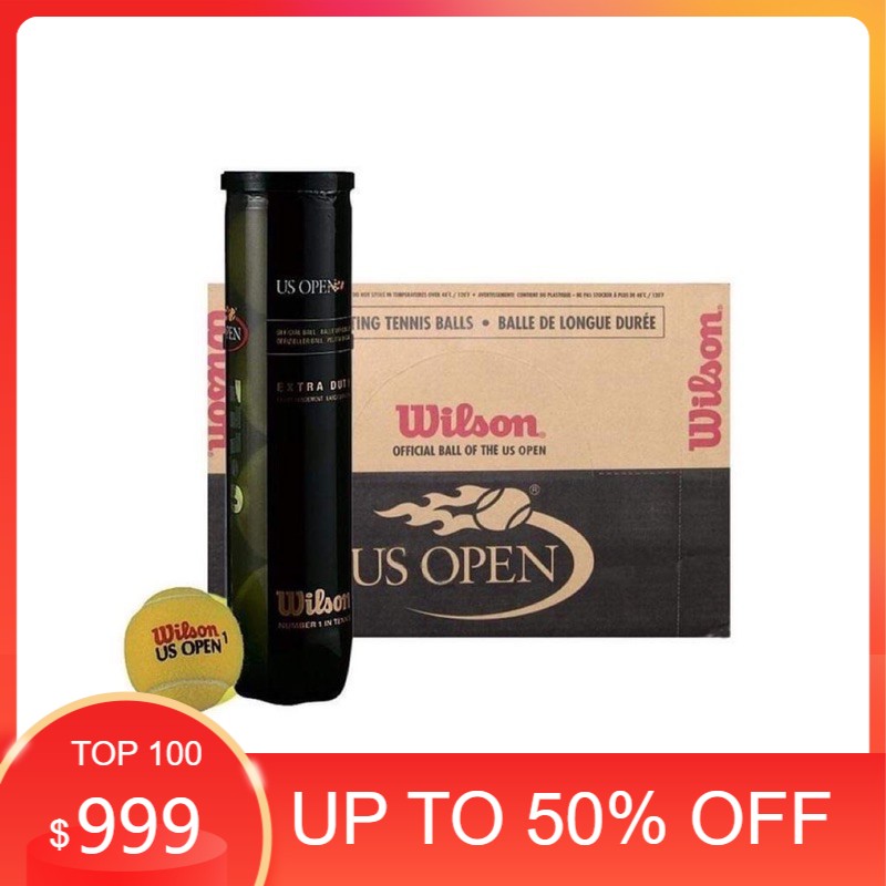 BÓNG TENNIS WILSON Ú OPEN đen 4 Quả/ Lon,Banh TENNIS WILSON US OPEN ĐEN 4 quả - LOI59 SPORTS
