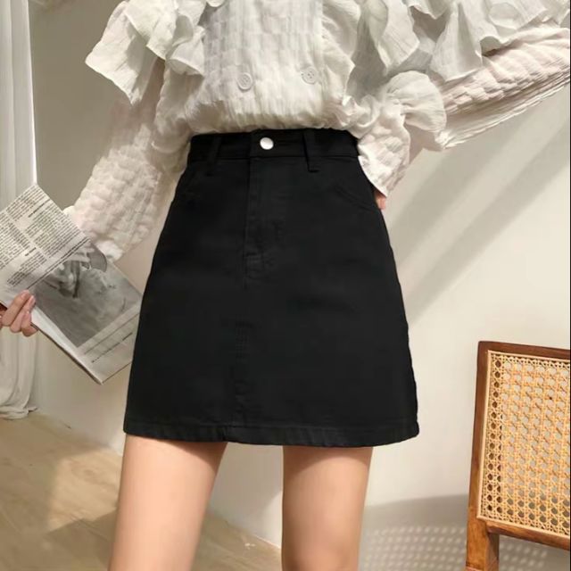 CHÂN VÁY CHỮ A TRƠN ULZZANG SIÊU HOT ( CÓ BIGSIZE )