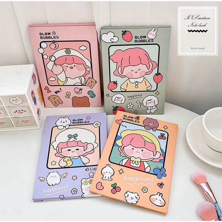 Kệ mỹ phẩm bàn trang điểm mini có 2 ngăn kéo kèm gương tai mèo dễ thương