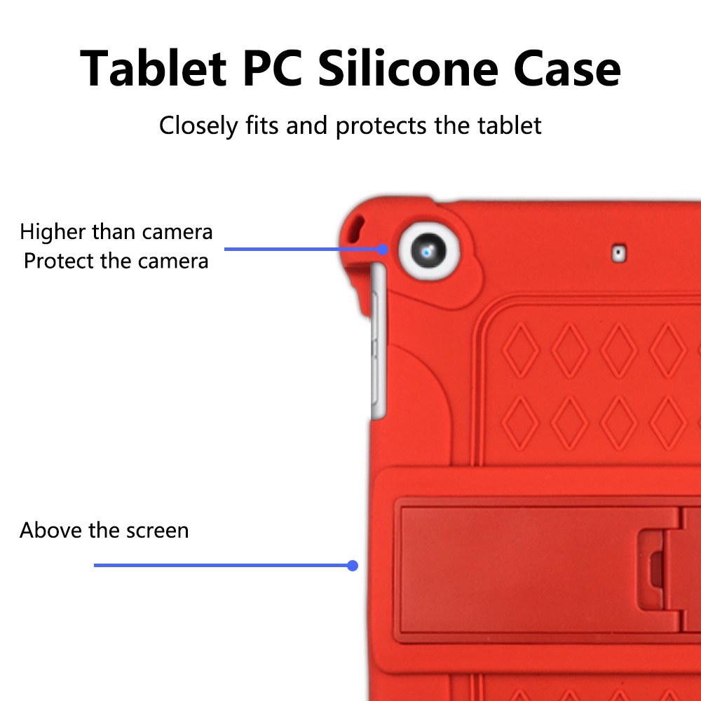 Ốp Máy Tính Bảng Silicon Mềm Có Giá Đỡ Cho ipad pro 11 12.9 mini4/5 air4/air5 10.9 ipad 5/6/7/8/9 10.2 air3/pro 10.5 9.7 air1/air2 2017/2018