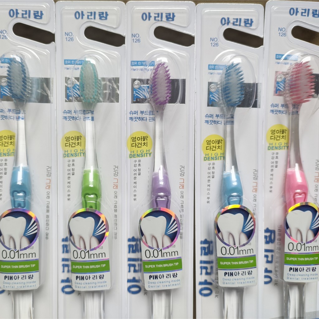 COMBO 10 bàn chải đánh răng lông mềm Hàn Quốc Bleuclean