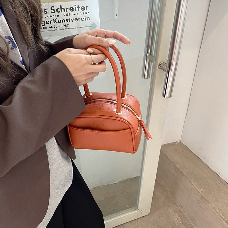 Túi Xách Màu Trơn Dễ Phối Đồ Đơn Giản Thời Trang Phong Cách Hàn Quốc