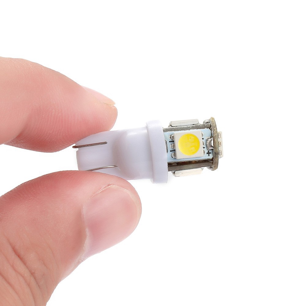 Bóng Đèn Led T10 W5W 5050 5smd Dc 12v Gắn Biển Số Xe Hơi