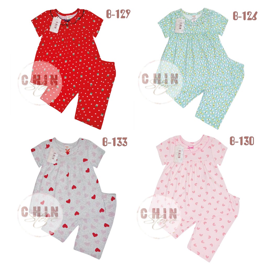 [17kg-30kg] Bộ đồ cho bé gái cotton vải xuất dư