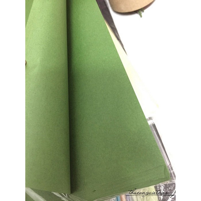 Giấy thường không vân màu xanh