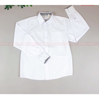 Áo sơ mi nam dài tay đồng phục học sinh Đông Thái – Cấp 2