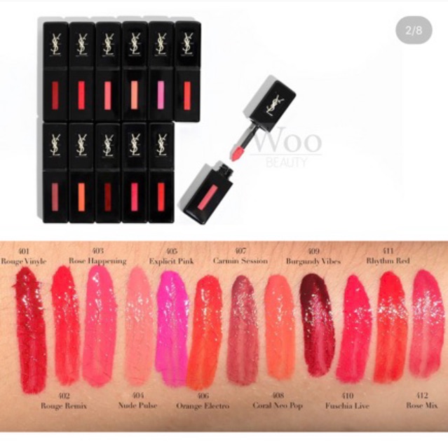 Son kem YSL vinyl lip stain đủ màu đẹp