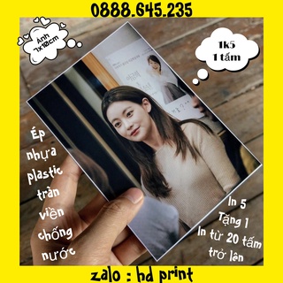 ( FREESHIP ) In ảnh 7x10cm ép plastic tràn viền chống nước, 10 tấm tặng 1 tấm