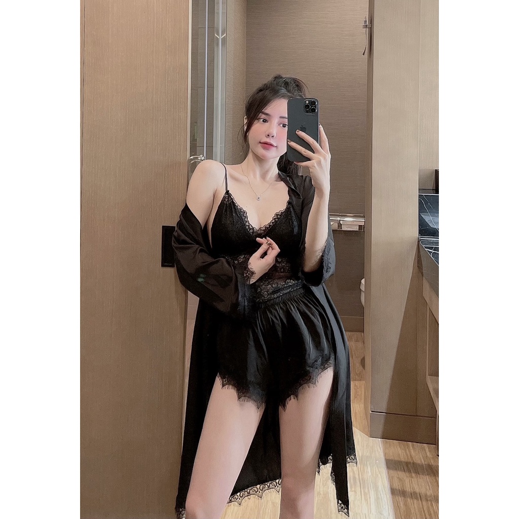 Set bộ đùi 2 dây Sexy lụa latin xinh xắn