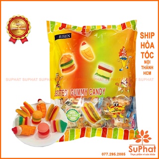 Kẹo dẻo hình fashfood Gummy Candy Risen Mỹ 350g