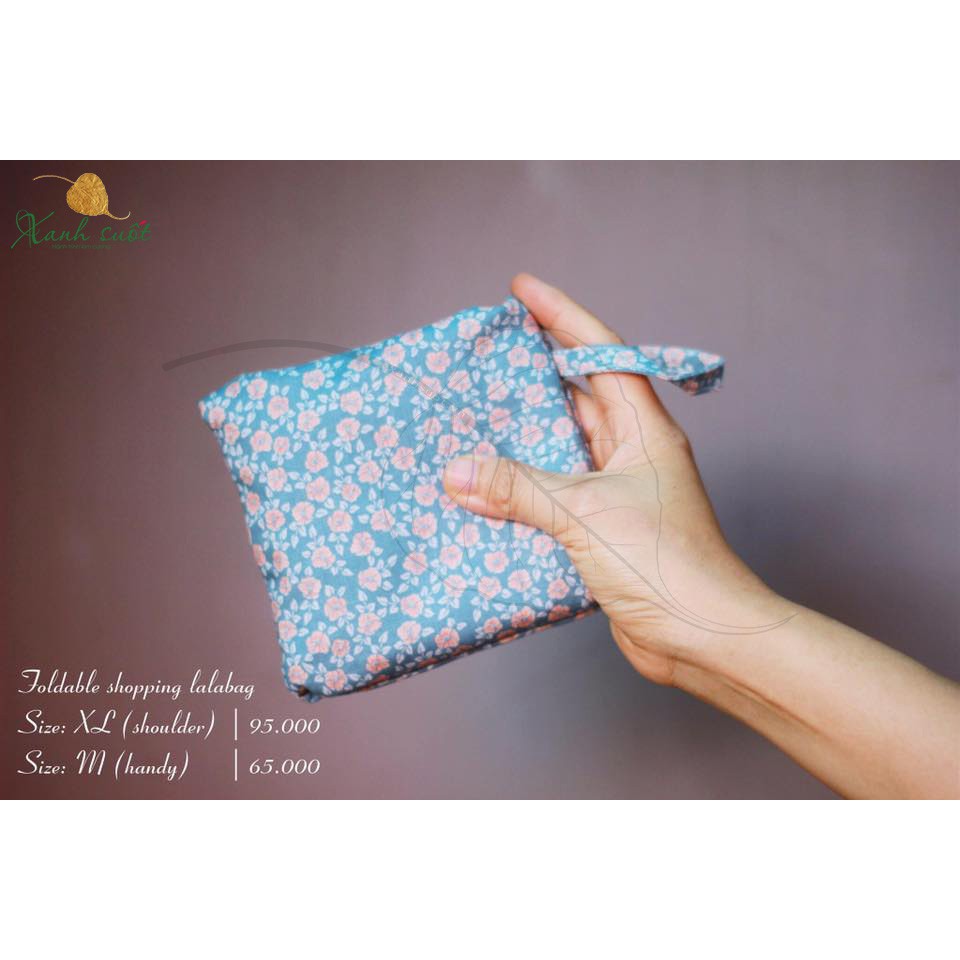Túi vải cầm tay Foldable lalabag-Size M - May lala handmade