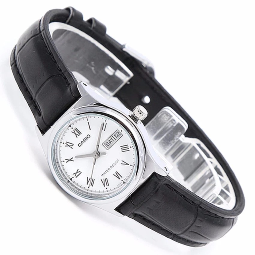 Đồng hồ nữ dây da Casio chính hãng Anh Khuê LTP-V006L-7BUDF