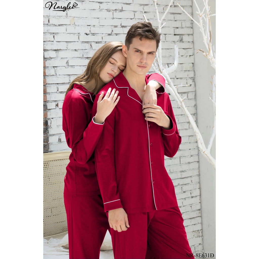 Bộ Đồ Ngủ Mặc Nhà Pyjama Narylee Dài Tay Thu Đông NR8E631