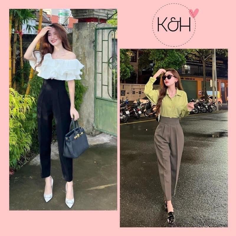 Quần baggy vải cạp bản to full size S M L XL huyen hip