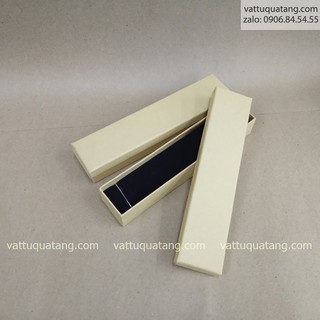 Hộp quà nâu vàng đựng bút viết-22.5x5x3.5cm
