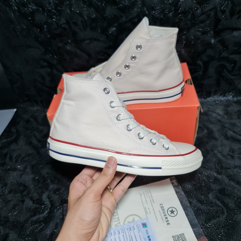 [Ảnh Thật + Video] Giày Thể Thao CV 1970s Trắng Sữa Cổ Cao Full Hộp Phụ Kiện