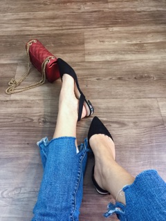 Giày hở gót hàng xuất