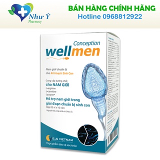 [TẶNG  QUE THỬ ]Wellmen Conception Bổ Tinh Trùng- Tăng chất lượng tinh trùng, cải thiện sức khỏe nam giới