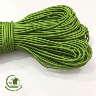 Cuộn dây thừng - dây dù màu xanh, trắng [ nguyên cuộn ]