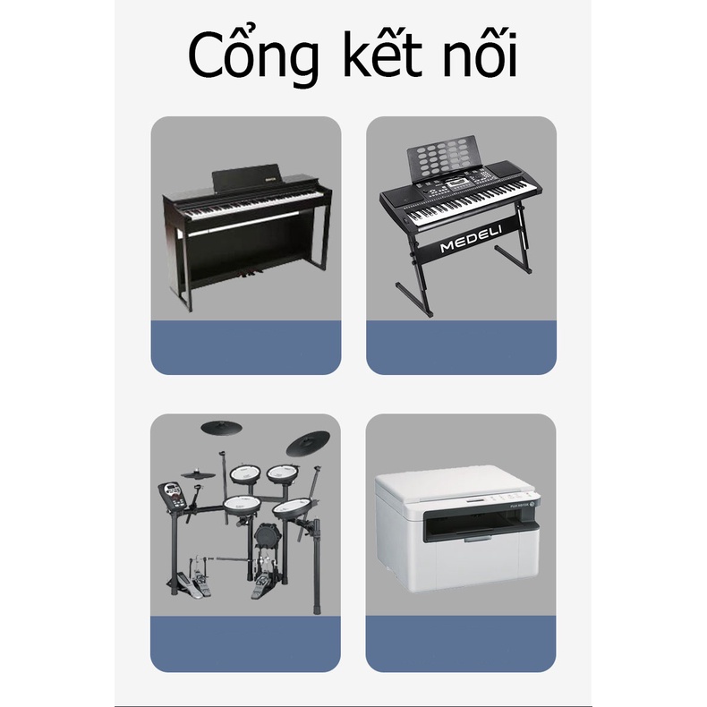 Đầu chuyển usb-b  ra type-c âm kết nối từ điện thoại, laptop, book pro/ air ra cổng máy in, midi trên đàn