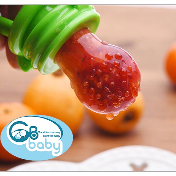 Túi nhai thức ăn chống hóc GB-Baby có tặng kèm núm nhai chính hãng