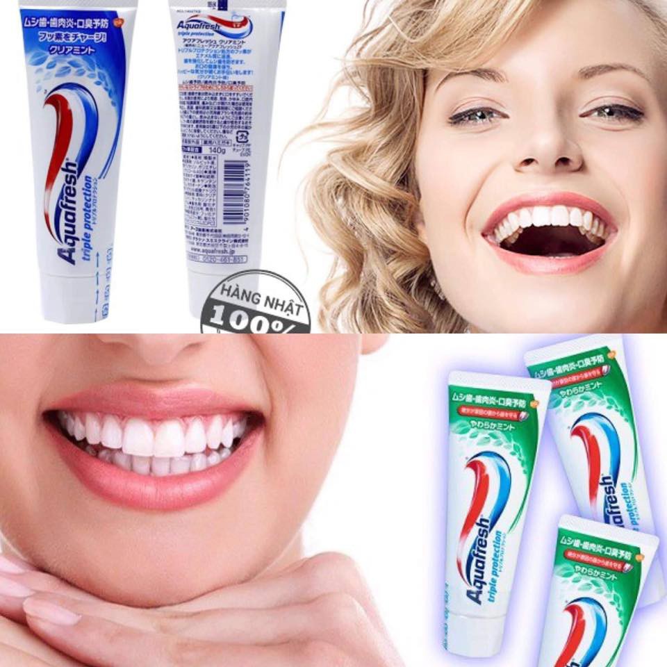 Kem Đánh Răng Aquafresh Khỏe Nướu, Răng, Thơm Miệng 160g+20g Triple Protection Toothpaste