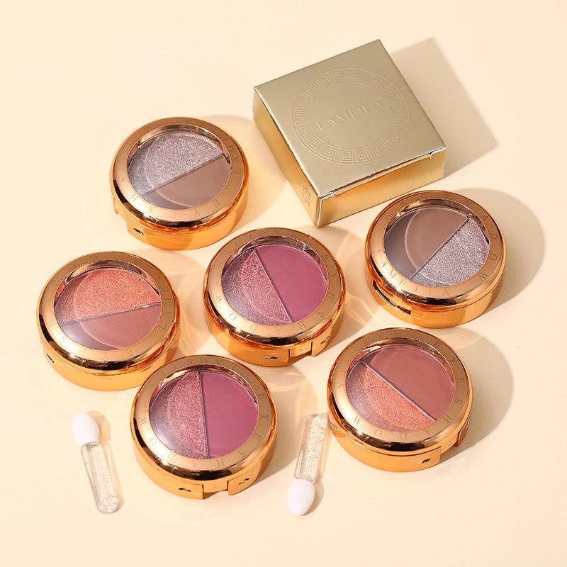 Bảng Phấn Mắt Lameila Hai Màu Chống Thấm Nước Cao Cấp