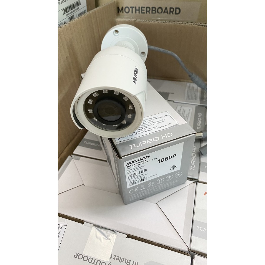 (Cần có thợ lắp đặt) Camera thân trụ HIKVISION TVI 2MP DS-2CE16B2-IPF | BigBuy360 - bigbuy360.vn