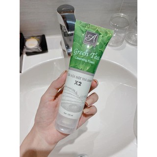 Sữa rửa mặt trà xanh X2 Acosmetics Làm trắng da ,Ngừa mụn