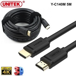 Cáp chuyển hdmi ra hdmi unitek y-c140m 5m - hàng chính hãng