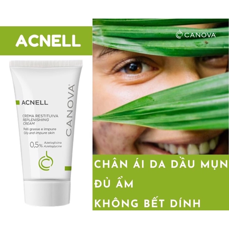 Kem dưỡng ẩm ban ngày - ban đêm CANOVA Acnell Replenishing Cream