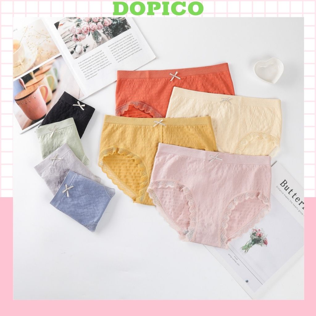 Quần lót nữ cotton ren kháng khuẩn sexy gợi cảm quyến rũ DOPICO Q12