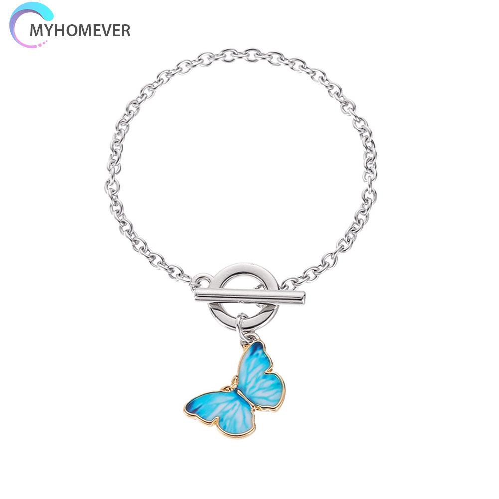 Vòng Tay Mặt Hình Bướm Đơn Giản Dành Cho Nữ