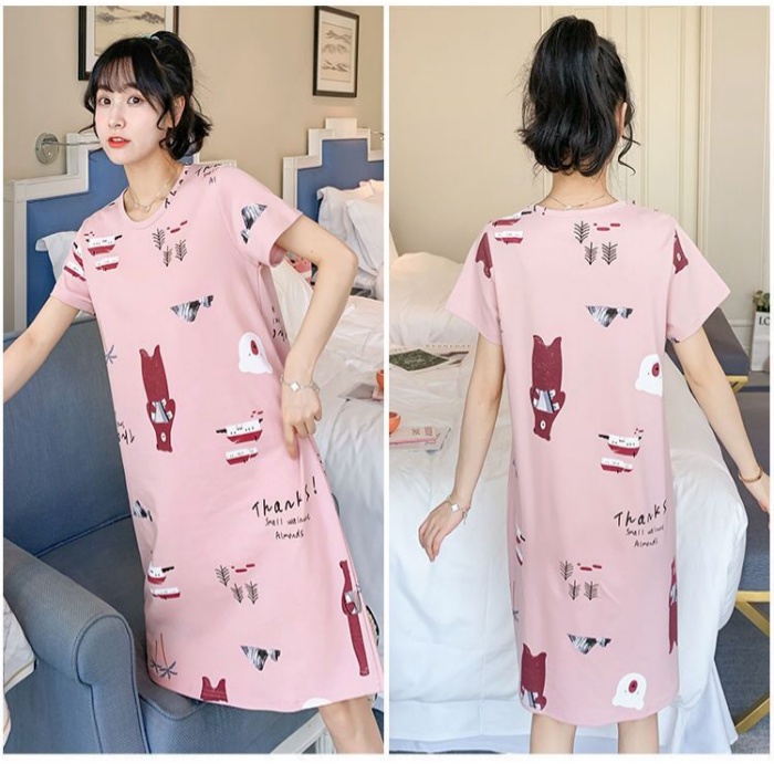 Bộ đồ ngủ in họa tiết hoạt hình dễ thương thời trang cho nữ