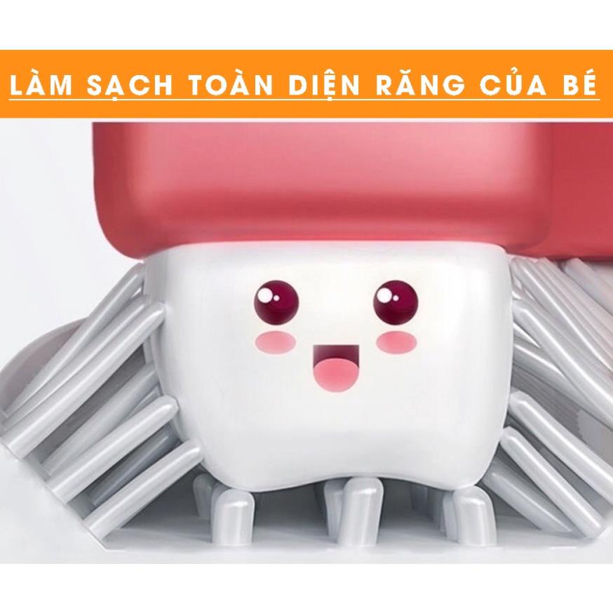 Bàn chải đánh răng silicon hình chữ U cho bé từ 2-6 tuổi siêu mềm