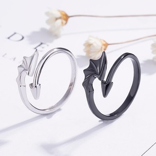 Nhẫn Nữ Họa Tiết Thiên Thần Và Quỷ Dữ So Cute UniSex NCG2