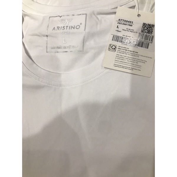 Áo tank-top nam Aristino ATT004S1 Màu trắng 265K sale còn #139K