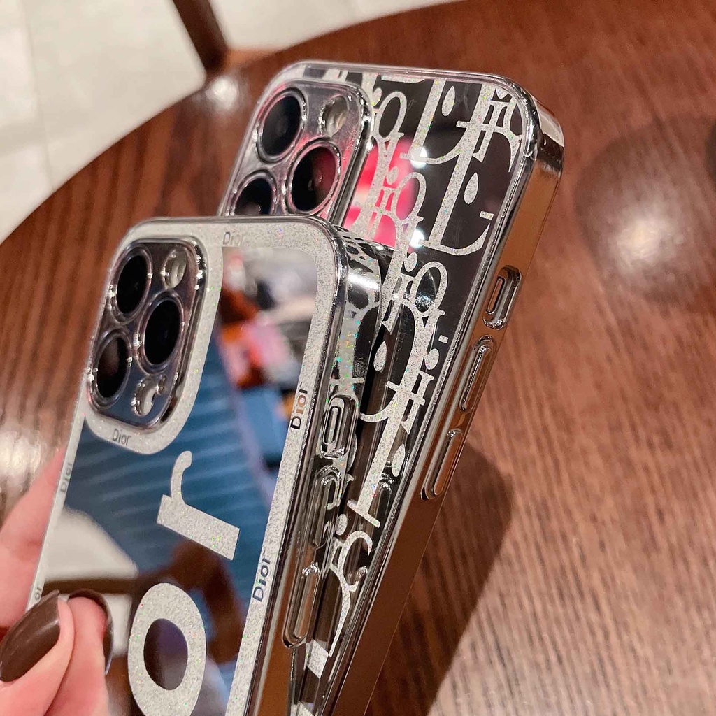 Ốp Điện Thoại Tráng Gương Lấp Lánh Cho iPhone 13ProMax 12Pro 11 XSMax 7P