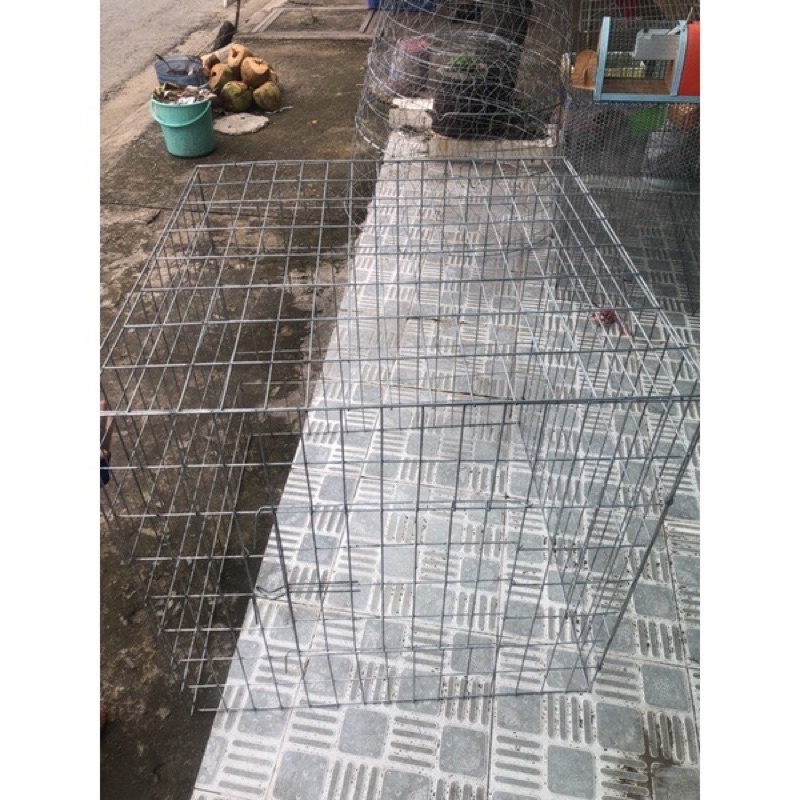 BỘI GÀ VUÔNG, CHUỒNG GÀ GHÉP 60X60X60cm (dài x rộng x cao), không khay tol