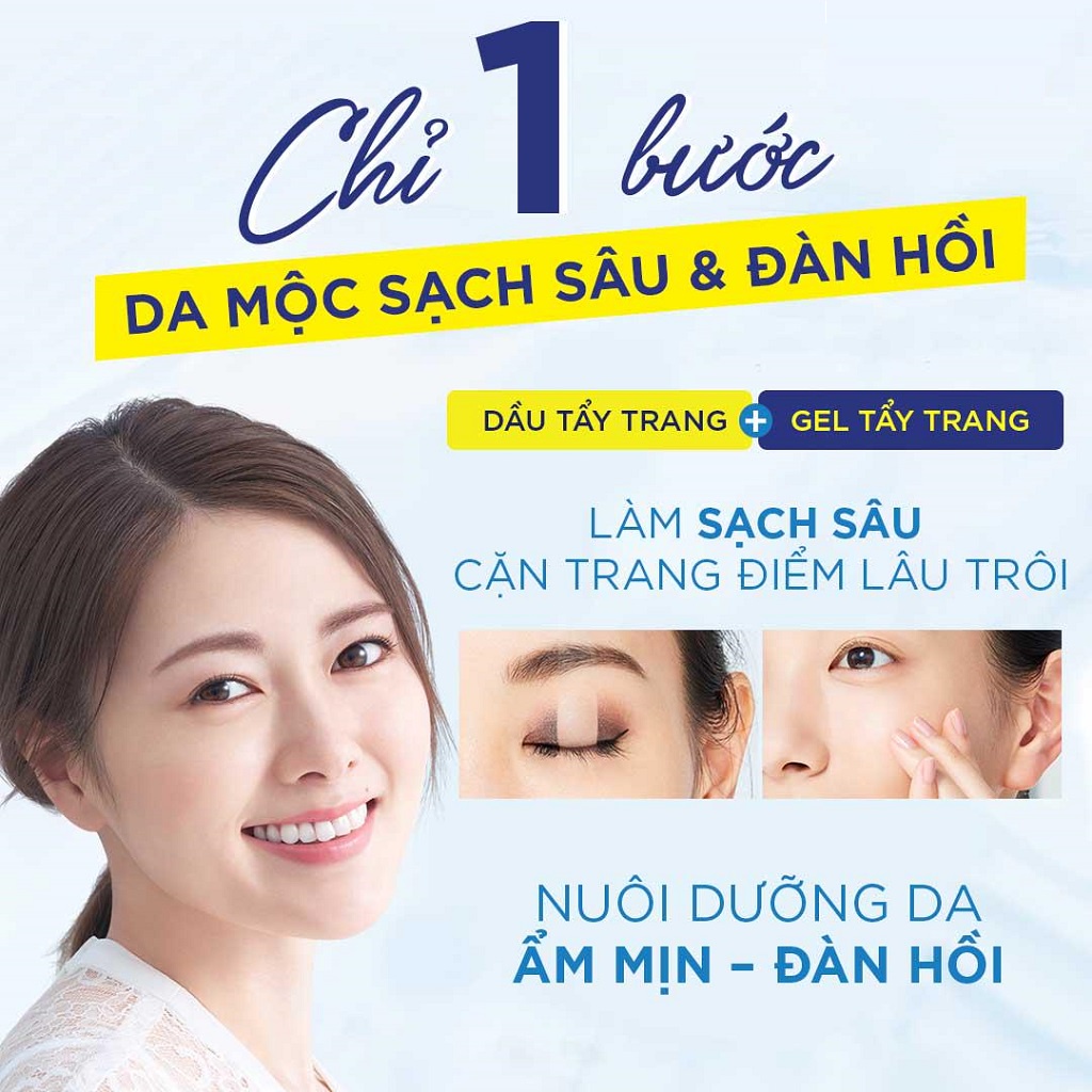 Gel Rửa Mặt Tẩy Trang 2 Trong 1 Senka Perfect Clear Cleanser 170ml _ 70194