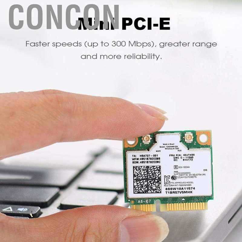 [Ready Stock] Card Wifi Không Dây 300mbps Cho Intel 7260 Bn 802.11bgn Mini Pci-E
