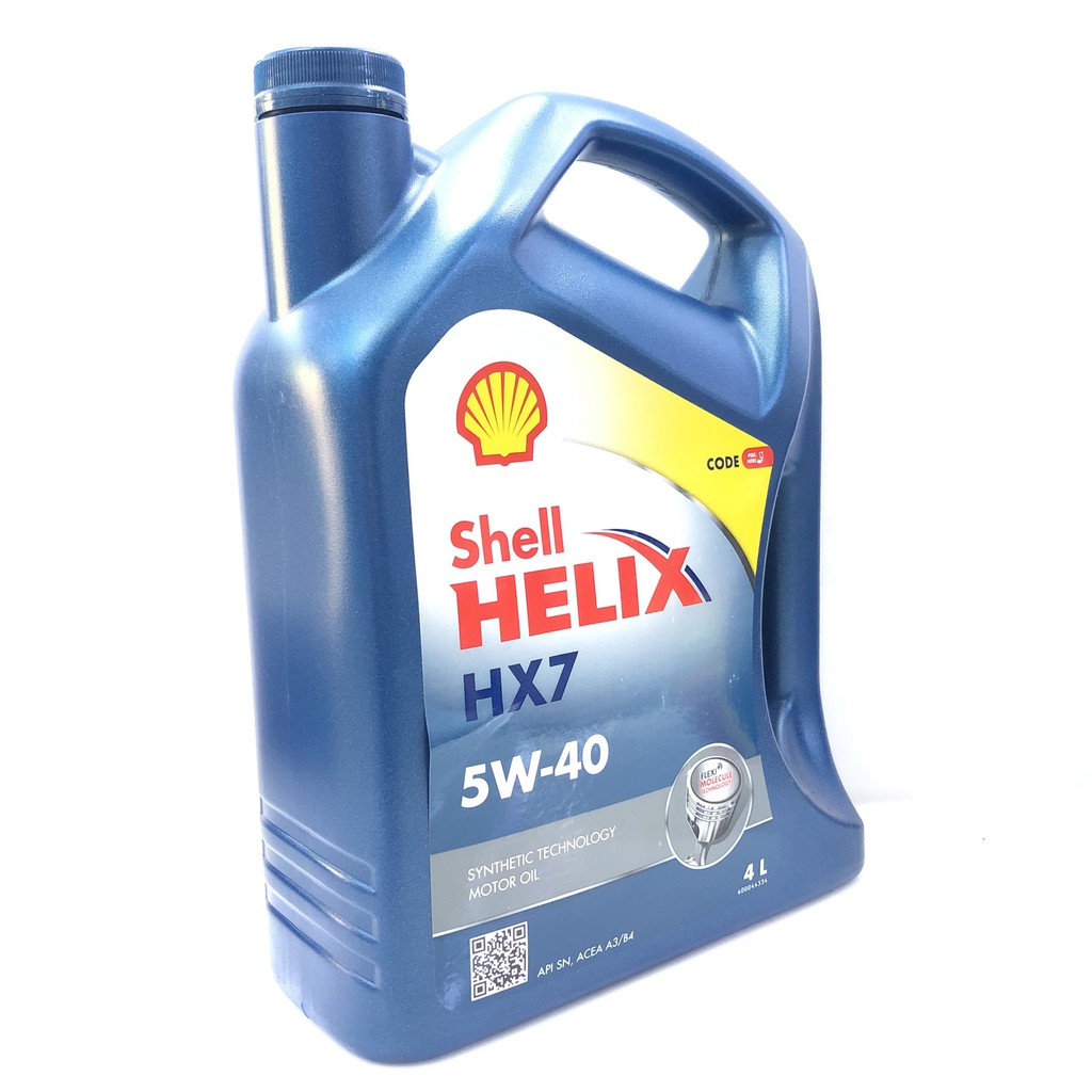 Nhớt ô tô máy xăng/dầu Shell Helix HX7 5w40 4 lít