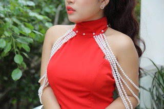 Đầm body đuôi cá kết hạt châu