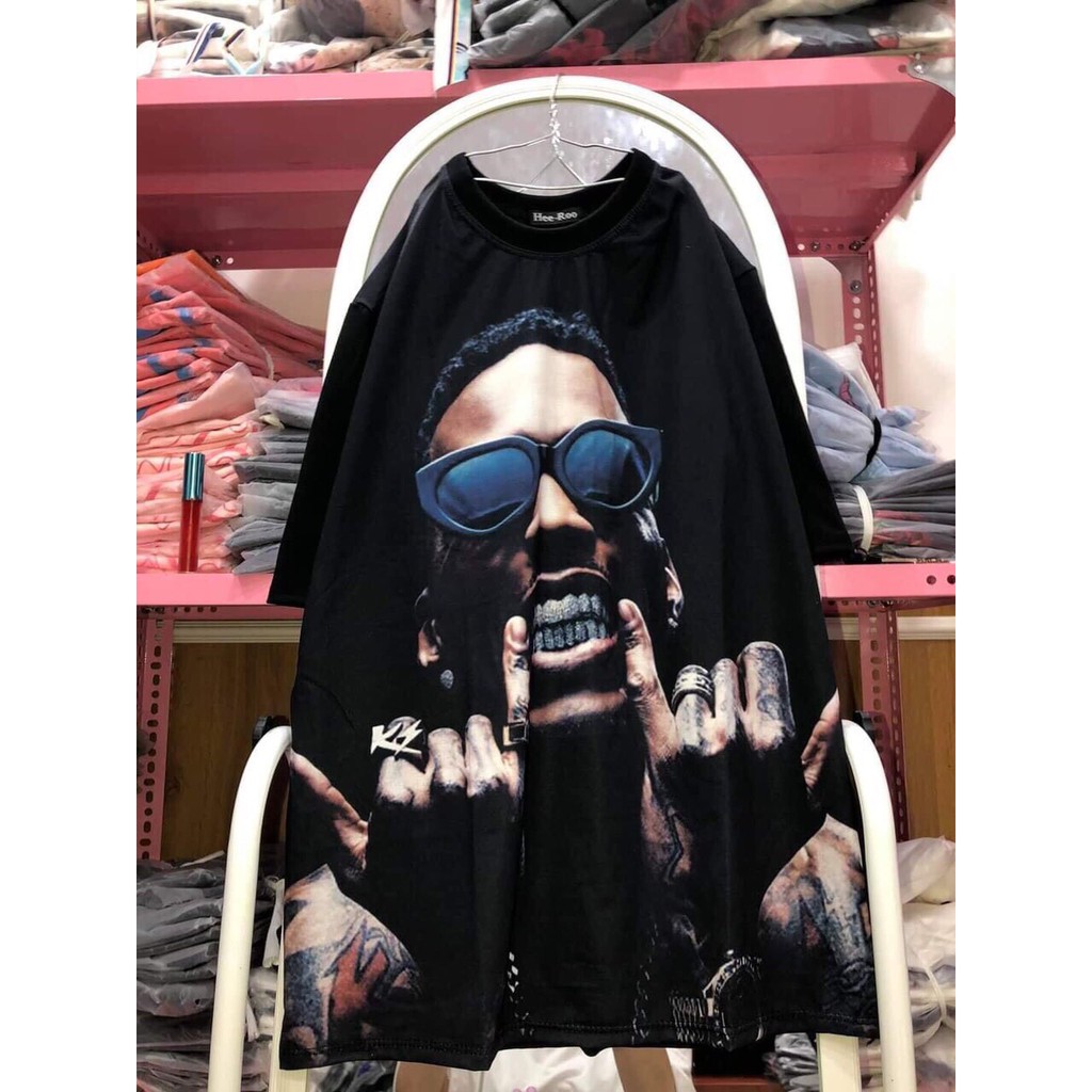 Áo Phông Tay Lỡ Form Rộng Hiphop Unisex - Thun cộc tay suông trơn oversize in hình mặt người, họa tiết cá tính, nổi bật