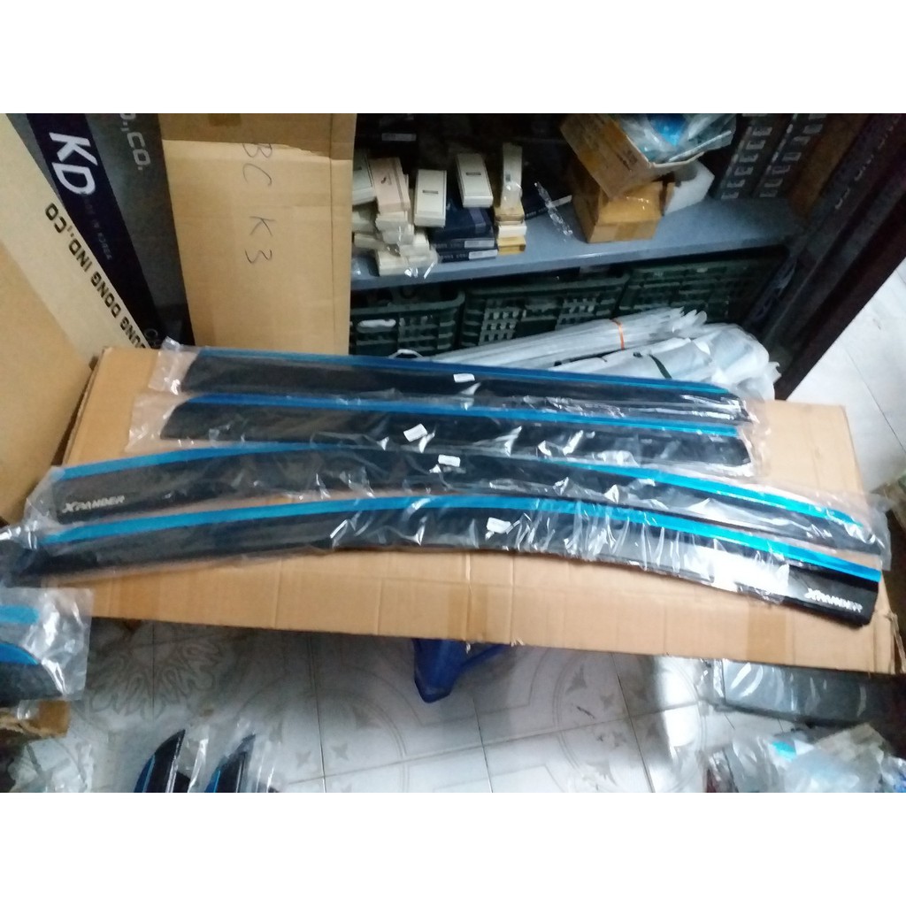 Bộ vè che mưa chỉ inox cao cấp xe Mitsubitshi Xpander 2018 đến nay