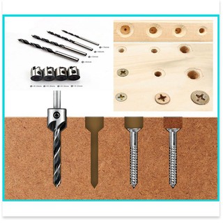 Bộ 7 mũi khoan gỗ doa lỗ vít