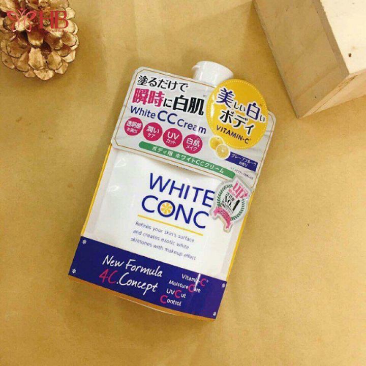 Kem Dưỡng Thể Trắng Da White Conc White CC Cream 200g