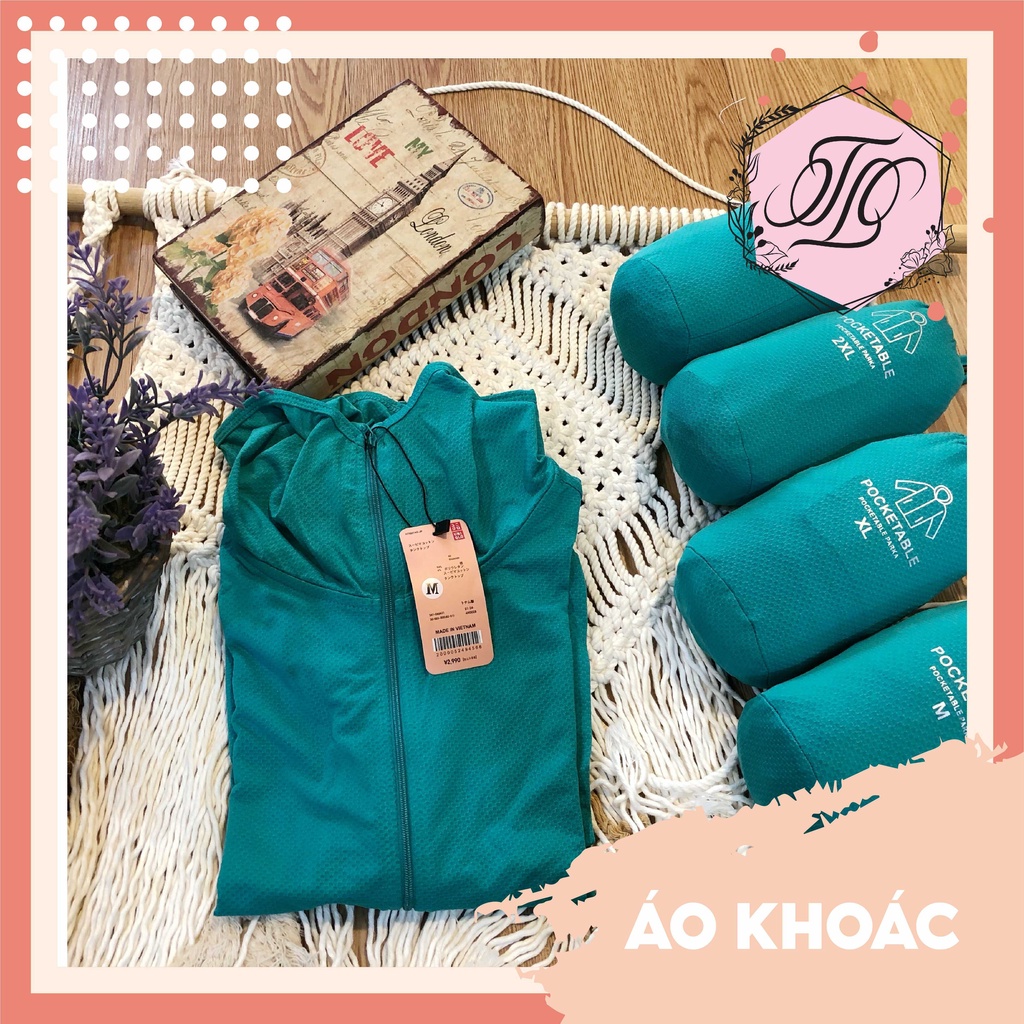 Áo khoác chống nắng thun Nhật siêu mát màu xanh ngọc bích TK07